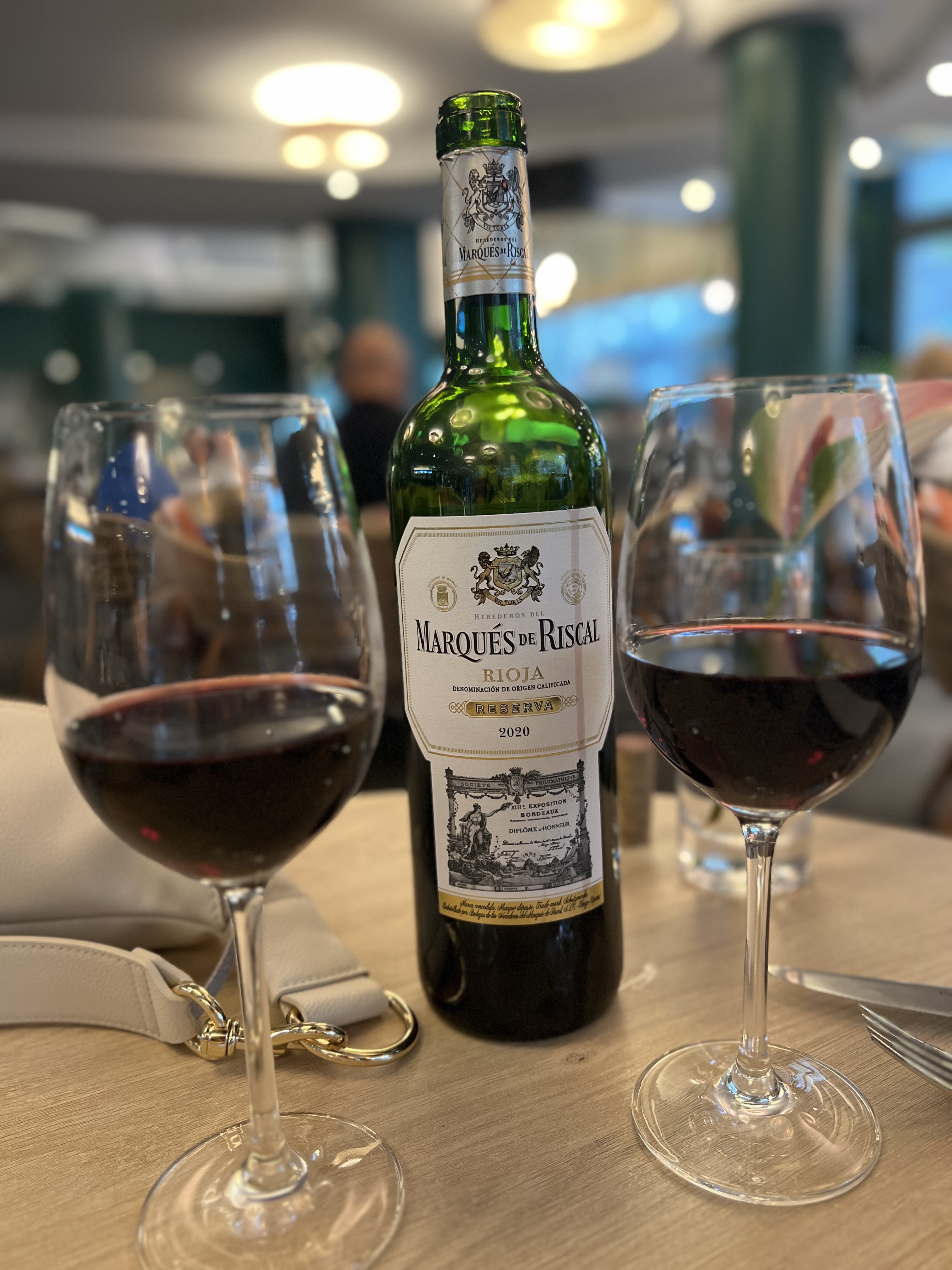 Guests enjoying wine